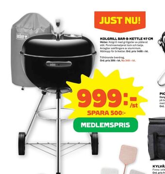 Stora Coop Weber klotgrill erbjuda