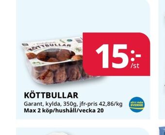 Tempo Garant köttbullar erbjuda