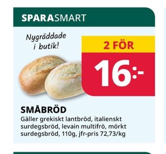Tempo butiksbakat matbröd
