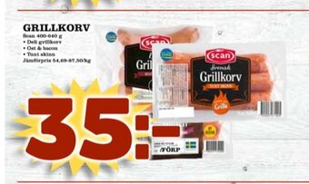 Matdax Scan grillkorv erbjuda
