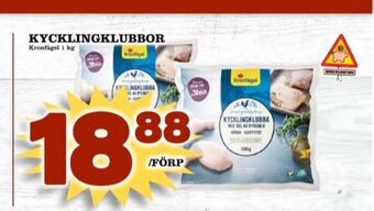 Matdax Kronfågel kycklingklubbor erbjuda