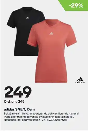 XXL adidas SML T, Dam erbjuda