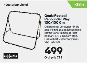 Goalz Football Rebounder Play 100x100 Cm