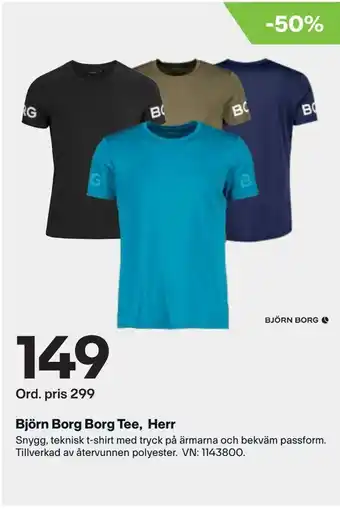 XXL Björn Borg Borg Tee, Herr erbjuda