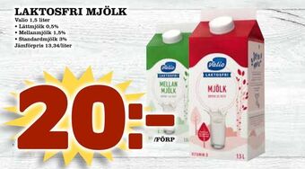 Laktosfri mjölk