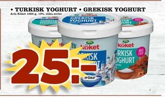 Matdax Turkisk yoghurt • grekisk yoghurt erbjuda