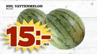 Matdax Hel vattenmelon erbjuda