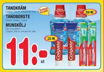 Nya Pulsen Tandkräm, Tandborste, Munskölj erbjuda