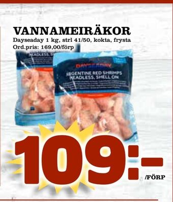 Supergrossen Vannameiräkor erbjuda