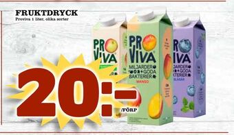 Supergrossen Fruktdryck erbjuda