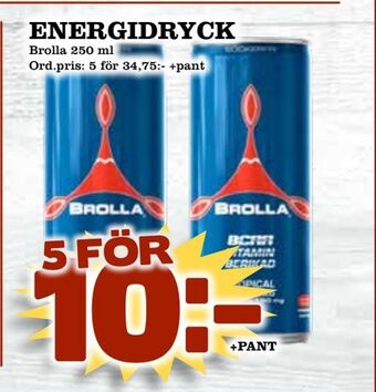 Supergrossen Energidryck erbjuda