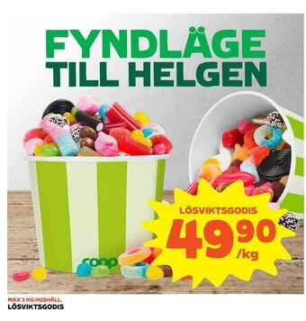 Coop Extra Lösviktsgodis erbjuda