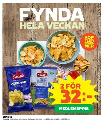 Coop Extra SNACKS erbjuda