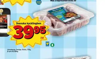Östenssons Lönneberga kycklingben erbjuda