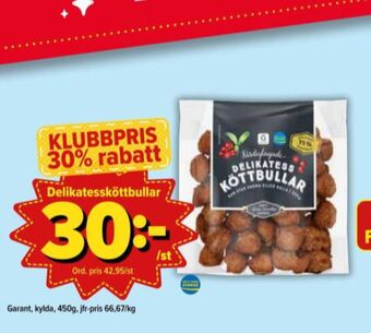 Östenssons Garant köttbullar erbjuda