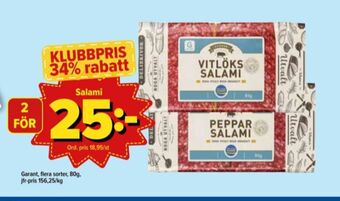 Östenssons Garant salami erbjuda