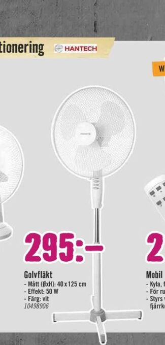 Hornbach Hantech golvfläkt erbjuda