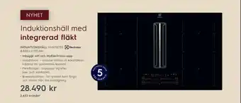 Electrolux Home Induktionshäll HHKF870S B 830 x D 515 mm erbjuda
