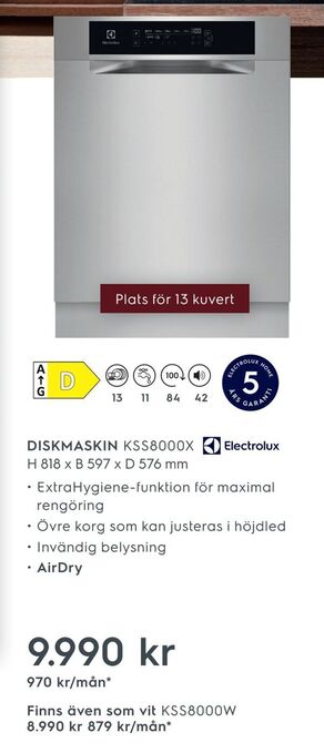 Electrolux Home Diskmaskin erbjuda
