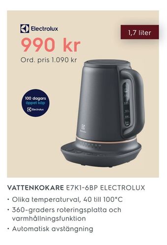 Electrolux Home Vattenkokare erbjuda