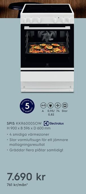 Electrolux Home Spis KKR6000SOW erbjuda