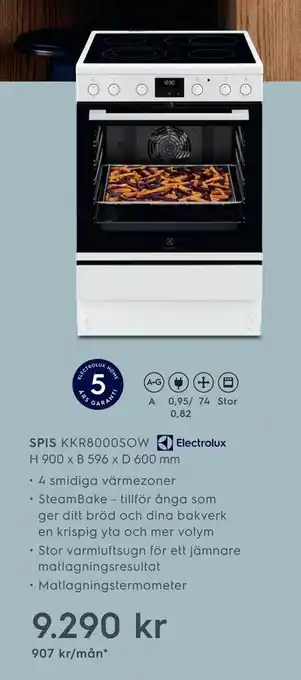 Electrolux Home Spis KKR8000SOW erbjuda