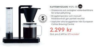 Electrolux Home Kaffebryggare erbjuda