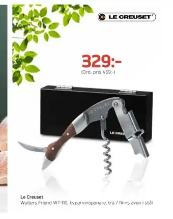 Önska Le creuset vinöppnare erbjuda