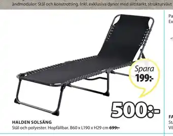 JYSK Jutlandia solsäng erbjuda