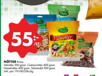 ÖoB Nötter erbjuda