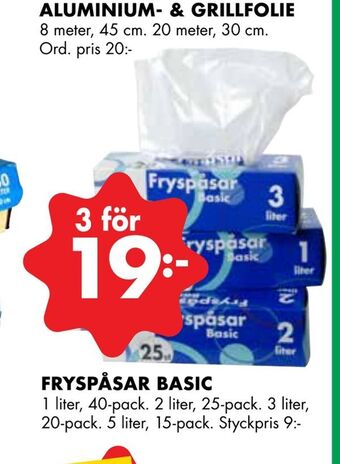 ÖoB Fryspåsar basic erbjuda