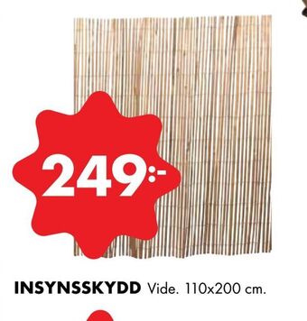 ÖoB Insynsskydd erbjuda