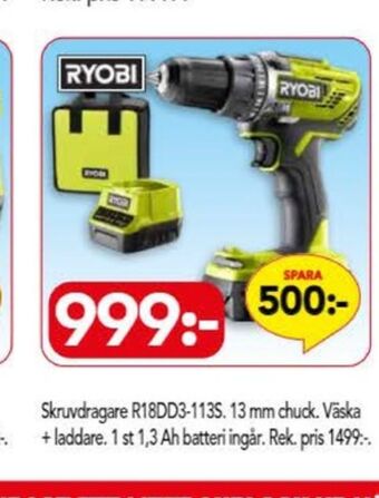 Bo Ohlsson Ryobi borr- och skruvdragere erbjuda