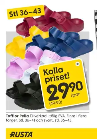 Rusta Bestway tofflor erbjuda