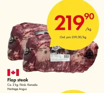 Heritage Angus Flap steak 2 kg