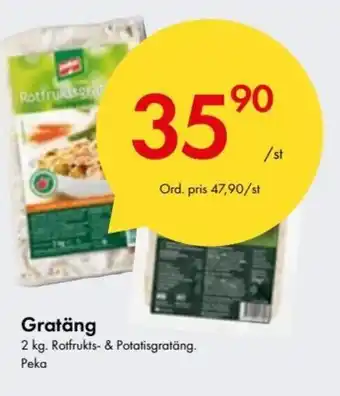 Snabbgross Peka Gratäng 2 kg erbjuda