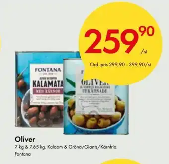 Snabbgross Fontana Oliver 7 kg & 7,65 kg erbjuda