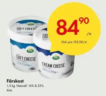 Snabbgross Arla Färskost 1,5 kg erbjuda