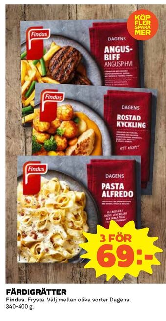 Coop Färdigrätter erbjuda