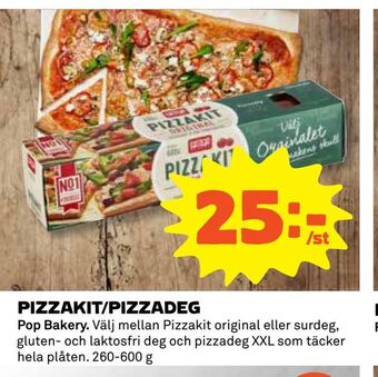 Coop Pizzakit/pizzadeg erbjuda