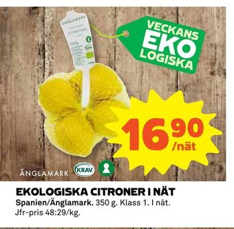 Coop Ekologiska citroner i nät erbjuda
