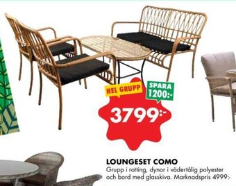 ÖoB Loungeset Como erbjuda