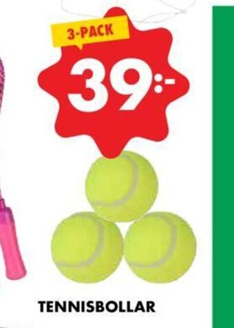 Tennisbollar 3-pack