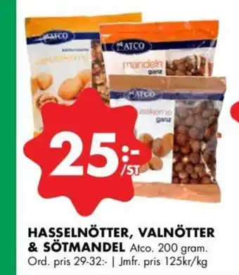 ÖoB Hasselnötter, Valnötter & Sötmandel 200g erbjuda