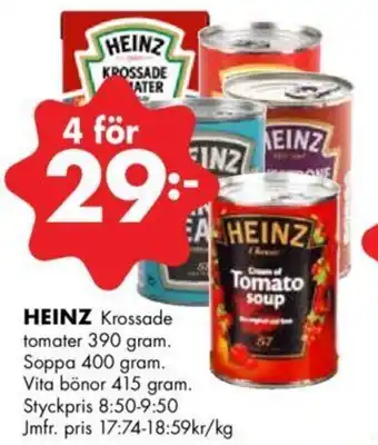 ÖoB Heinz 4x 390-415g erbjuda