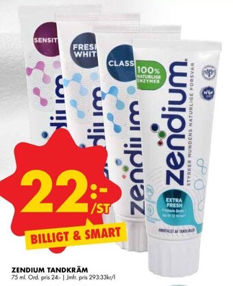 ÖoB Zendium tandkräm 75ml erbjuda