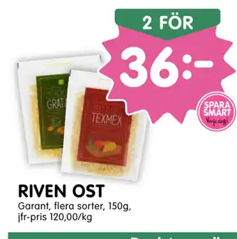 Tempo Riven Ost 2x150g erbjuda