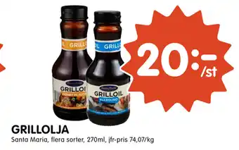 Tempo Grillolja 270ml erbjuda
