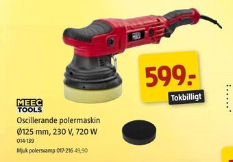 Jula Oscillerande polermaskin Ø125 mm, 230 V, 720 W erbjuda