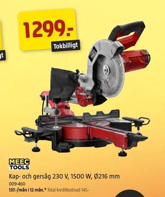 Jula Kap- och gersåg 230 V, 1500 W, Ø216 mm erbjuda